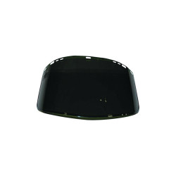 F40 Propionate Faceshield, 915-63, Uncoated, Dark Green, Unbound, 15.5 in L x 9 in