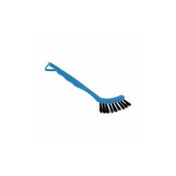 Boardwalk® Grout Brush, Black Nylon Bristles, 8.13" Blue Plastic Handle BWK9008