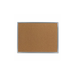 Universal® Cork Bulletin Board, 24 x 18, Tan Surface, Aluminum Frame 43612-UNV