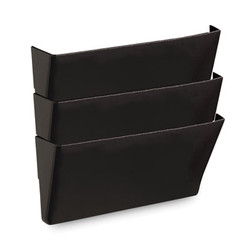 Universal® FILE,WALL,RECYCLE,3/PK,BK UNV08121
