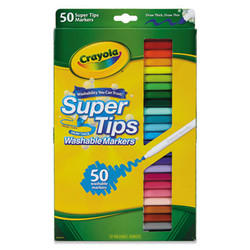 Crayola® MARKER,WSH,SLYS,50CT,AST 585050