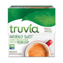 Truvia® Natural Sugar Substitute, 0.12 oz Packet, 140/Box BBD02054