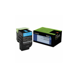 Lexmark™ 70c10c0 Return Program Toner, 1,000 Page-Yield, Cyan 70C10C0