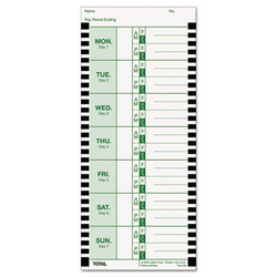 Lathem® Time CARD,TIME,THERML,100PK,WH E8100