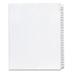 Avery® INDEX,ALLSTATE 101-125WHT 01705