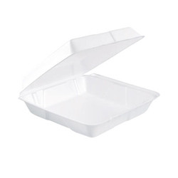 Dart® Foam Hinged Lid Containers, 9.25 X 9.5 X 3, 200/carton 95HT1R