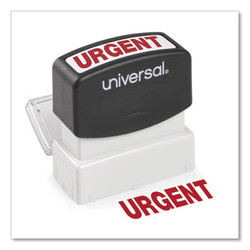 Universal® Message Stamp, Urgent, Pre-Inked One-Color, Red UNV10070