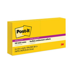 Post-it® Notes Super Sticky NOTE,3X3,SS,FULL ADHE,YL F330-12SSY