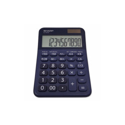 Sharp® Elm335bbl Desktop Calculator, 10-Digit Lcd, Blue ELM335BBL