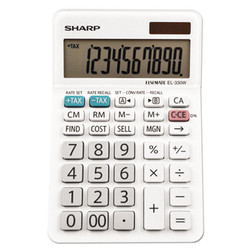 Sharp® El-330wb Desktop Calculator, 10-Digit Lcd EL-330WB