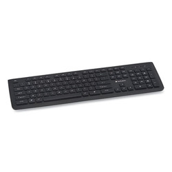 Verbatim® Wireless Slim Keyboard, 103 Keys, Black 99793