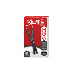 Sharpie® S-Gel™ PEN,GEL,0.7MM,36/PK,BK 2096193