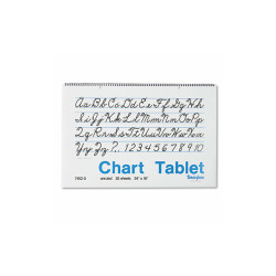 Pacon® Chart Tablets, Unruled, 24 x 16, White, 25 Sheets P0074520