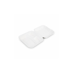 Eco-Products® CONTAINER,9X9 HINGED,WHT EP-HC93