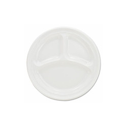 Dart® PLATE,3 COMPARTMENT,WH 9CPWF
