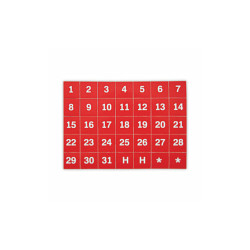 MasterVision® MAGNETS,DATE 1-31,35PK,WH FM1209