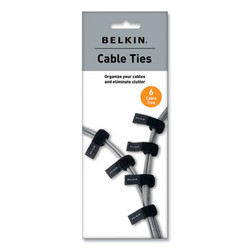 Belkin® Multicolored Cable Ties, 6/pack F8B024