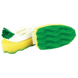 Libman Sponge Soap Dispensing Brush Refill With Scraper 1137