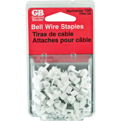 Gardner Bender 3/16 In. Plastic Low Voltage Bell Wire Staple (100-Count) PSW-160