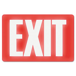 Headline® Sign Glow In The Dark Sign, 8 X 12, Red Glow, Exit 4792