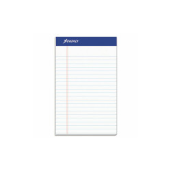Ampad® PAD,PERF,5X8,WHT,50SH,RCY 20-154
