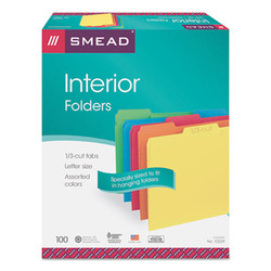 Smead™ FOLDER,LTR INT 1/3,AST 10229