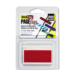 Redi-Tag® Removable/reusable Page Flags, Red, 300/pack B20022