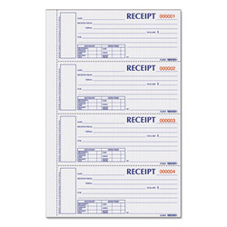 Rediform® BOOK,RCPT,MONEY,TRP200/ST S1657NCL