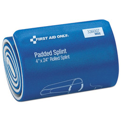 First Aid Only™ Padded Splint, 4 X 24, Blue/white 336007