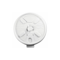 Dart® LID,CUP,FOAM,F/10OZ CUP 10FTL