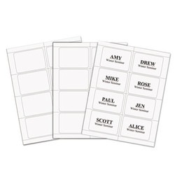 C-Line® Laser Printer Name Badges, 3 3/8 X 2 1/3, White, 200/box 92377