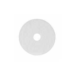 Boardwalk® Polishing Floor Pads, 16" Diameter, White, 5/carton BWK4016WHI