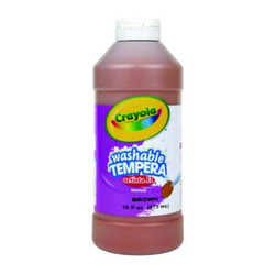 Crayola® Artista Ii Washable Tempera Paint, Brown, 16 Oz Bottle 543115007