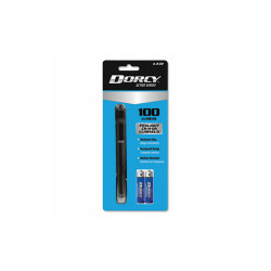 DORCY® 100 Lumen Led Penlight, 2 Aaa Batteries (included), Silver 411218
