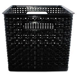 Advantus Weave Bins, 13.88 X 10.5 X 8.75, Black, 2/pack 40328