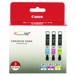 Canon® INKCART,CLI-251XL,AST 3PK 6449B009
