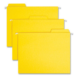 Smead™ FasTab Hanging Folders, Letter Size, 1/3-Cut Tabs, Yellow, 20/Box 64097