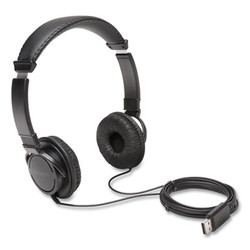 Kensington® Hi-Fi Headphones, 6 ft Cord, Black K97600WW