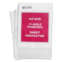C-Line® PROTECTOR,SHT,SW,A4,CLR 08037