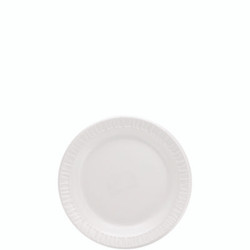 Dart® Mediumweight Foam Dinnerware, Plates, 6" Dia, White, 125/pack 6PWQR