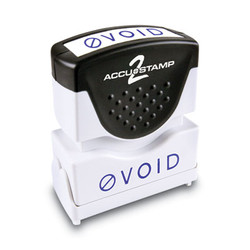 ACCUSTAMP2® Pre-Inked Shutter Stamp, Blue, VOID, 1.63 x 0.5 035584
