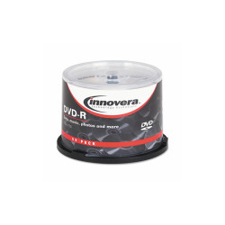 Innovera® Dvd-R Recordable Disc, 4.7 Gb, 16x, Spindle, Silver, 50/pack IVR46850