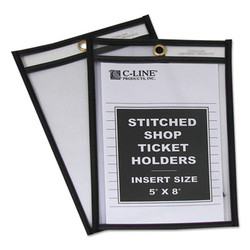 C-Line® HOLDER,TCKT,2CLR SIDS,5X8 46058