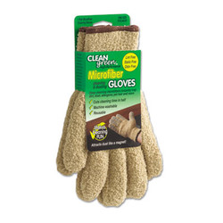 Master Caster® Cleangreen Microfiber Dusting Gloves, 5" X 10, Pair 18040