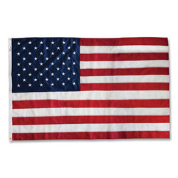 Advantus All-Weather Outdoor U.S. Flag, 72" x 48", Heavyweight Nylon MBE002220