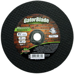 Gator Blade Type 1 6-1/2 In. x 5/8 In. x 1/8 In. Masonry Cut-Off Wheel 9630