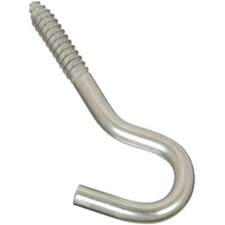 National Hardware 3/8 In. x 4-7/8 In. Stainless Steel Screw Hook N220-822