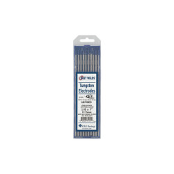 E3 Tungsten Electrode, 1/8 in dia x 7 in L, 10 PK
