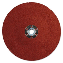 Tiger® Ceramic Resin Fiber Disc, 7 in dia, 5/8 in-11 UNC Arbor, 36 Grit