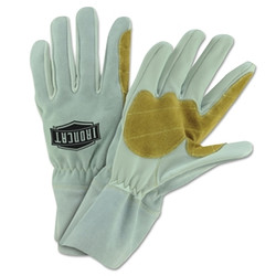 Goat Mig Gloves, Goat Leather; Cowhide; Kevlar Thread, X-Large, Cream; Beige